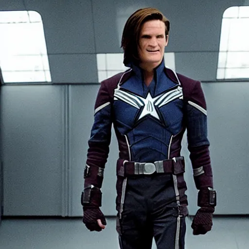 Prompt: Matt Smith as the Winter soldier