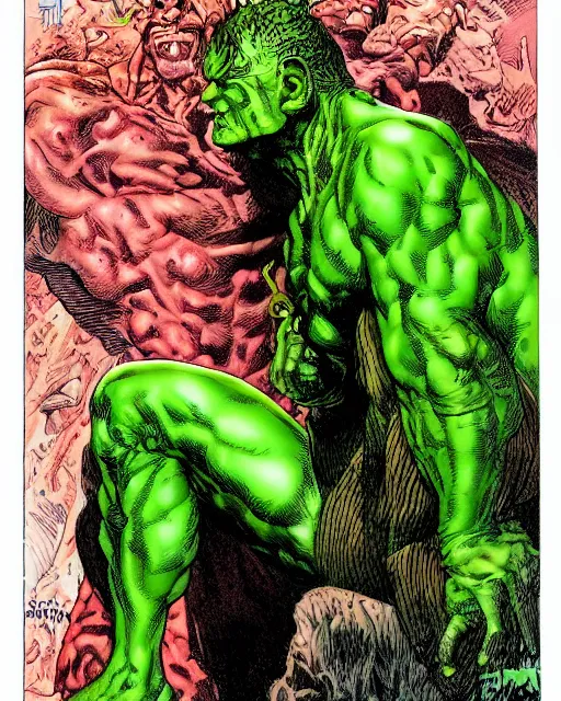 Image similar to green sad devil by glenn fabry