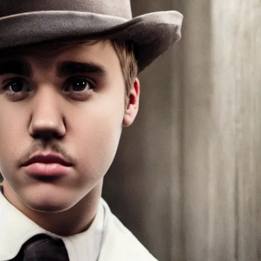 Prompt: Justin Bieber playing Daniel Plainview in There Will Be Blood