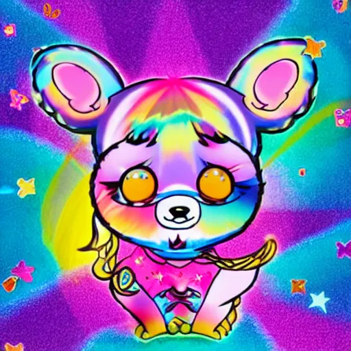 Prompt: Lisa Frank and AC-BU collaboration