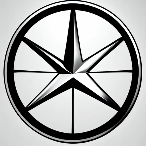 Image similar to Mercedes logo, vector graphics