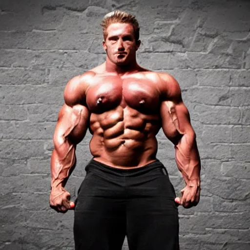 Image similar to overly muscular, testosterone filled, crazy-eyed bodybuilder chad, fullbody, fashion photo, unreal engine