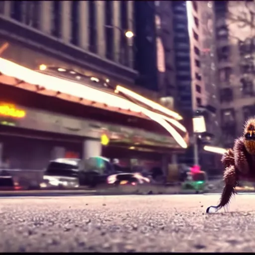Image similar to a tarantula skateboarding in ny city, detailed, realistic, cinematic, intricate, realistic, hdr, 8 k