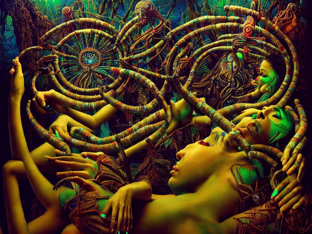 Image similar to highly detailed photo of ayahuasca, trending on deviantart, neo surrealism, sharp focus, octane, masterpiece, art by max ernst