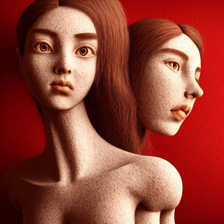 Image similar to a beautiful Cotton Mill Girl, symmetrical, perfect body and face, anatomically accurate. centered, dramatic angle, ornate, details, smooth, sharp focus, illustration, realistic, cinematic, artstation, award winning, rgb , unreal engine, octane render, cinematic light, macro, depth of field, blur, red light and clouds from the back, highly detailed epic cinematic concept art CG render made in Maya, Blender and Photoshop, octane render, excellent composition, dynamic dramatic cinematic lighting, aesthetic, very inspirational, arthouse by Henri Cartier Bresson