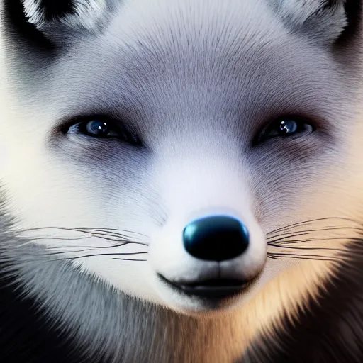 Image similar to portrait arctic fox octane, cinematic, hyper realism, high detail, octane render, 8k