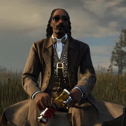 Prompt: Snoop Dogg in RDR2