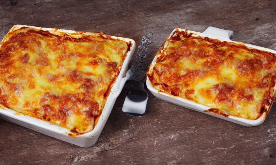 Image similar to lasagne made out of wooden materials