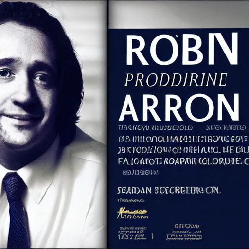 Prompt: robin arzon president cinematic