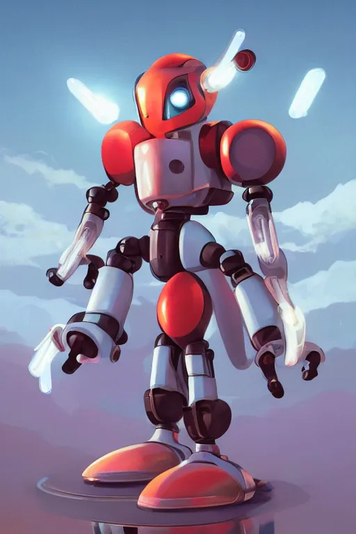 Image similar to metabots medabots medarotto medarot robot minimalist comics helmet mask neon cybereye, behance hd by jesper ejsing, by rhads, makoto shinkai and lois van baarle, ilya kuvshinov, rossdraws global illumination ray tracing hdr radiating a glowing aura