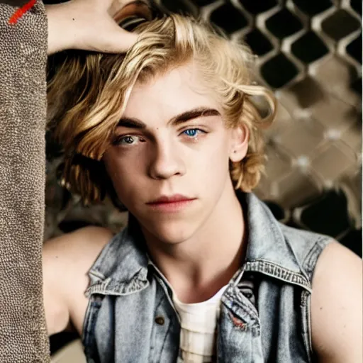 Image similar to ross lynch photographed by larry clark, vman magazine