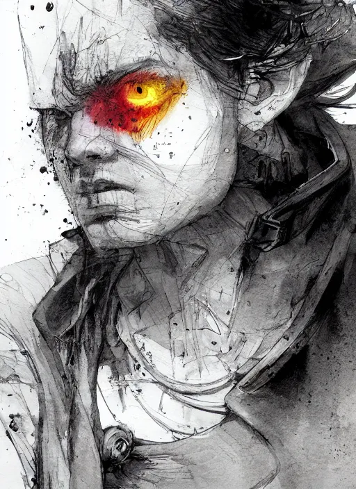 Image similar to portrait, A Grey Poet in a world of color, watercolor, dramatic lighting, cinematic, establishing shot, extremely high detail, foto realistic, cinematic lighting, pen and ink, intricate line drawings, by Yoshitaka Amano, Ruan Jia, Kentaro Miura, Artgerm, post processed, concept art, artstation, matte painting, style by eddie mendoza, raphael lacoste, alex ross