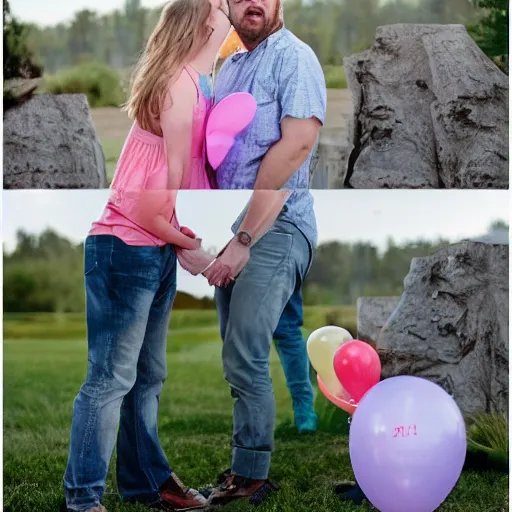 Image similar to gender reveal 9/11