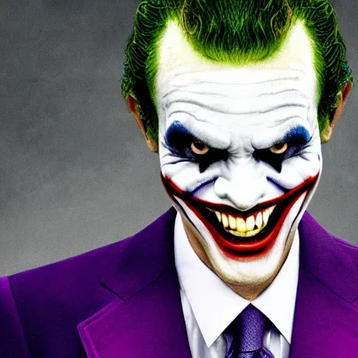 Prompt: film still of Barack Obama as joker in the new Joker movie