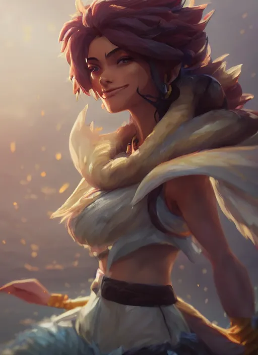 Image similar to taliyah, from league of legends, au naturel, fighting, 裸 体, hyper detailed, digital art, trending in artstation, cinematic lighting, studio quality smooth render, unreal engine 5 rendered, octane rendered, art style by klimt and nixeu and ian sprigger and wlop and krenz cushart