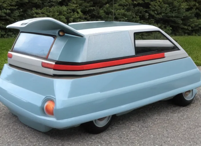 Prompt: car shaped like a NES