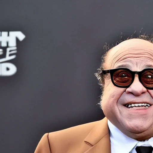 Image similar to Danny devito, hyper realistic, 8k, fish eye lense