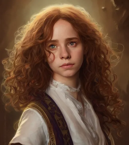 Image similar to ultra realistic illustration, hermione granger from the chamber of secrets, intricate, elegant, highly detailed, digital painting, artstation, concept art, smooth, sharp focus, illustration, art by artgerm and greg rutkowski and alphonse mucha