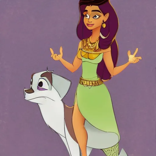 Image similar to princes jasmine as a zootopia character