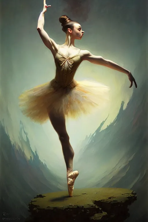 Image similar to giesha prima ballerina by bayard wu, anna podedworna, gaston bussiere, greg rutkowski