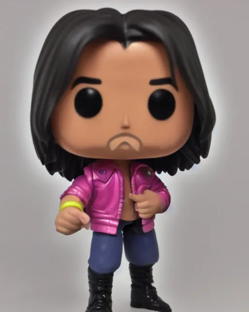 Image similar to Bret Hart Funko Pop. Photographic, photography