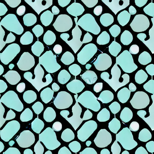 Image similar to pixel stone texture with large teal dots on it, seamless, trending, stylized