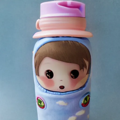 Image similar to kawaii baby bottle