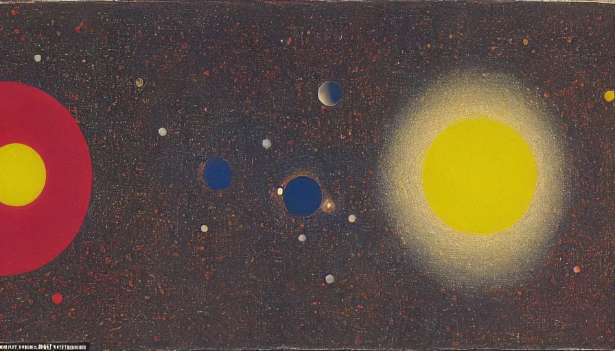 Image similar to the sun being blocked by a hexagon in space, planet earth in the foreground, painted by miro