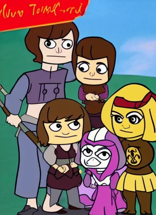 Image similar to tyrion lannister is a cartoon character in powerpuff girls
