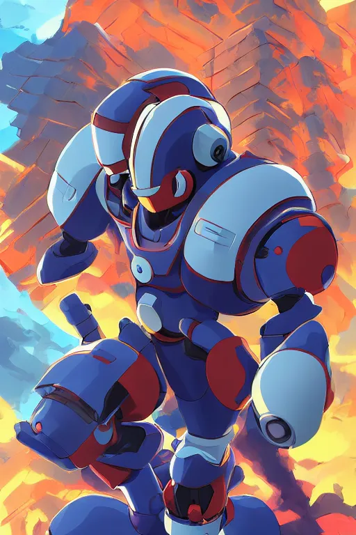 Image similar to robot ninja mask helmet megaman x zero rockman 2 0 2 2 switch game boss legacy collection fanart artsation, art gta 5 comics, behance hd by jesper ejsing, by rhads, makoto shinkai and lois van baarle, ilya kuvshinov, rossdraws global illumination ray tracing