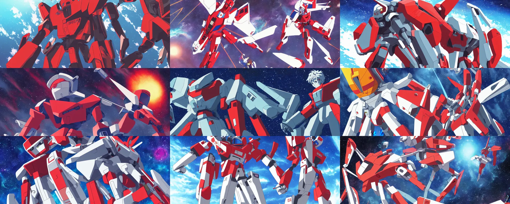 Prompt: Space Runaway Ideon Remake, Ideon mecha, semi realistic anime illustration, modern anime, mecha anime in the style of Neon Genesis Evangelion, trending on Pixiv, cinematic, 4K