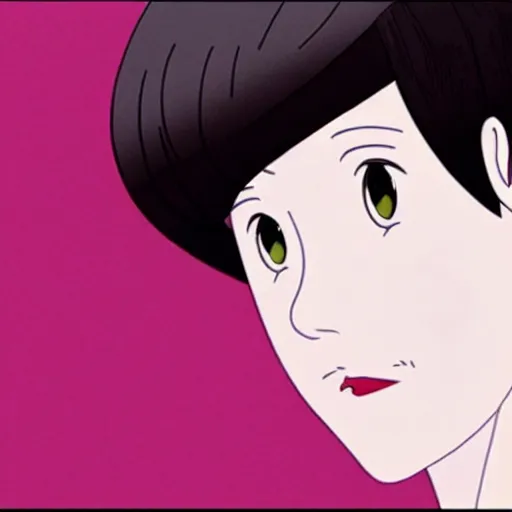 Prompt: a beautiful portrait of rebecca hall by mamoru hosoda