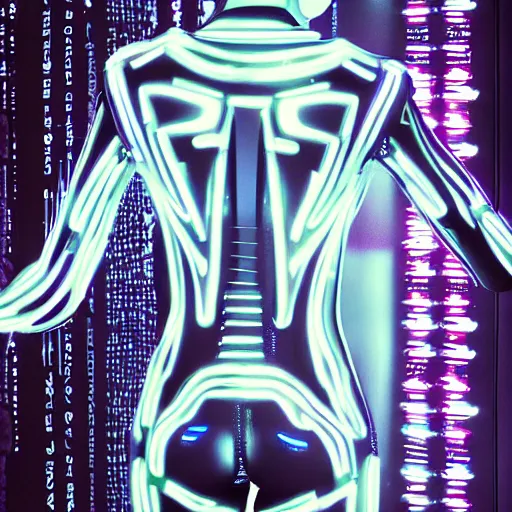 Prompt: love, diverse slow cybersuits, from behind, connection rituals, wide wide angle, vivid, elaborate, highly detailed, beautiful lighting