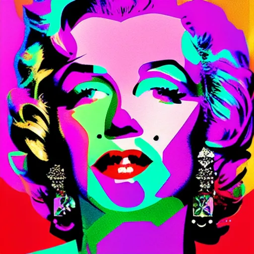 Image similar to surreal Marilyn Monroe covered in chromatic abberations mysterious place, beautiful, pscychodelic, trending on artstation, artwork by Nicolas Winding Refn