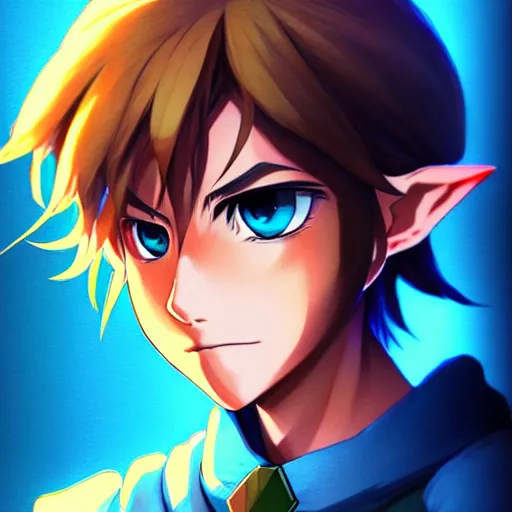 Prompt: link from the legend of zelda, portrait shinkai makoto studio ghibli studio key hideaki anno sakimichan stanley artgerm lau rossdraws james jean marc simonetti elegant highly detailed digital painting artstation pixiv