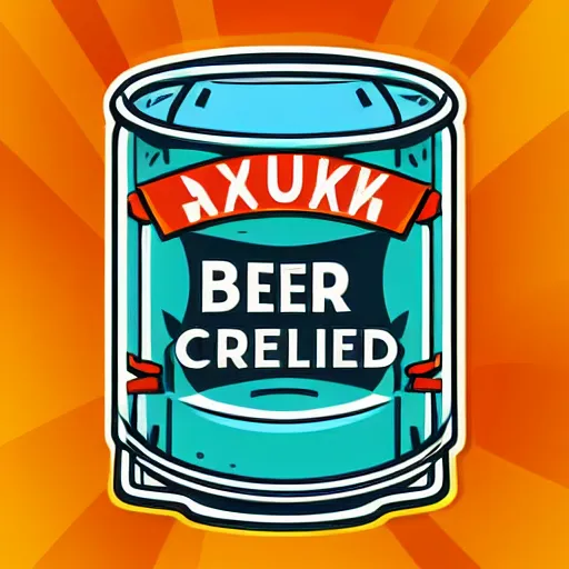 Image similar to Propaganda poster of a beer, sticker, highly detailed, colorful, illustration, smooth and clean vector curves, no jagged lines, vector art, smooth