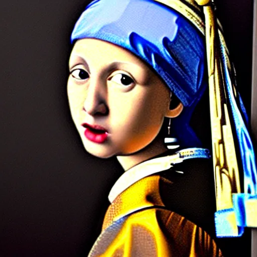 Image similar to matan schoeler styled portrait of the girl with the pearl earring