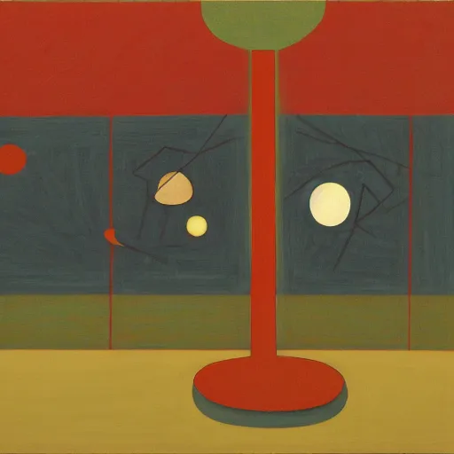 Image similar to Liminal space in outer space by Will Barnet