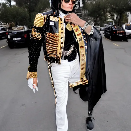 Image similar to Gangsta Lion Michael Jackson Drip