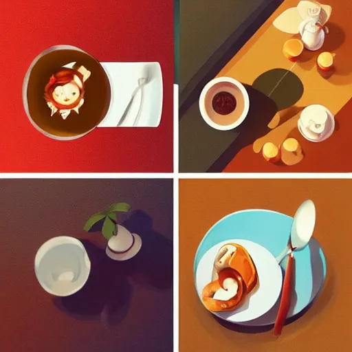 Image similar to face icon stylized minimalist breakfast at tiffany's, loftis, cory behance hd by jesper ejsing, by rhads, makoto shinkai and lois van baarle, ilya kuvshinov, rossdraws global illumination
