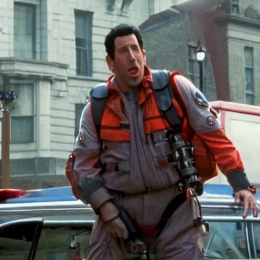 Prompt: Adam Sandler in Ghostbusters 4K quality super realistic