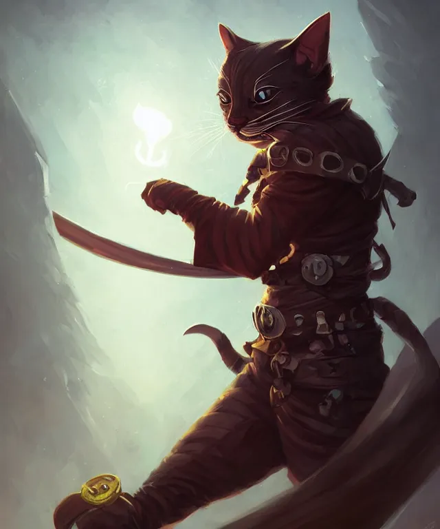 Prompt: anthropomorphic cat ninja,, ninja outfit, cute and adorable, pretty, beautiful, dnd character art portrait, matte fantasy painting, deviantart artstation, by jason felix by steve argyle by tyler jacobson by peter mohrbacher, cinematic lighting