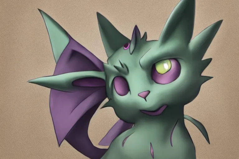 Prompt: Espeon with a sniper, Photorealistic