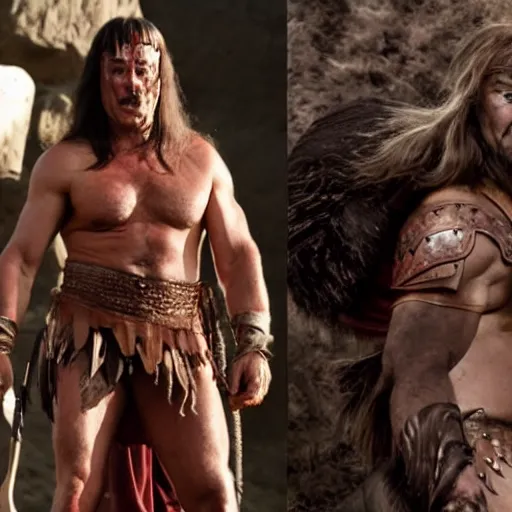 Prompt: bob odenkirk as conan the barbarian