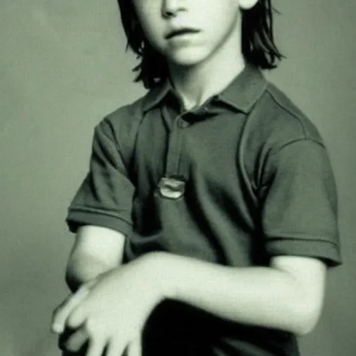 Image similar to photograph of keanu reeves as a young child