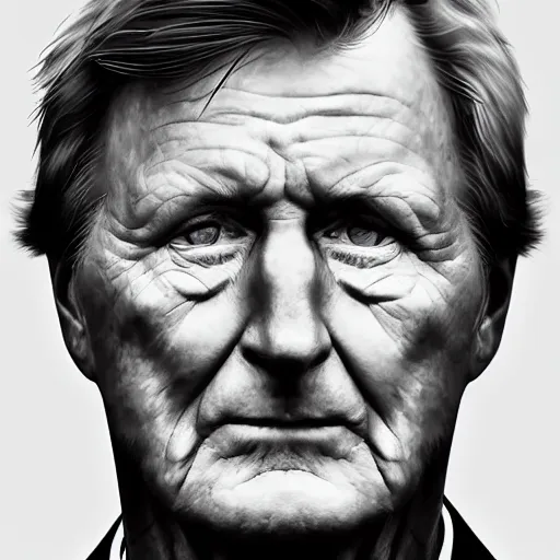 Image similar to portrait of Steve Spurrier in the style of Benjamin Bader, sharp, highly detailed, realistic face, digital art, epic, fantasy, artstation