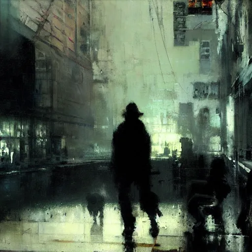 Image similar to bullying, painting by jeremy mann