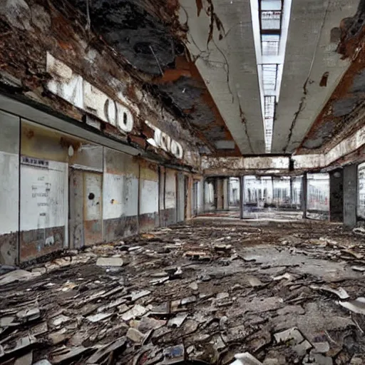 Image similar to abandoned blockbusters,