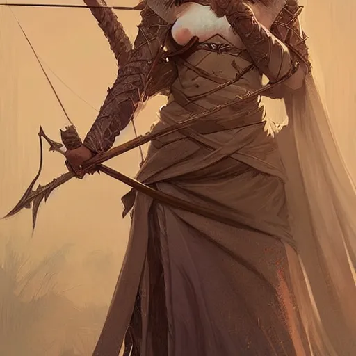 Image similar to beautiful natural coy cottagecore archer elf hooded longbow, intricate, elegant, highly detailed, digital painting, artstation, concept art, smooth, sharp focus, illustration, art by artgerm and greg rutkowski and alphonse mucha and loish and wlop