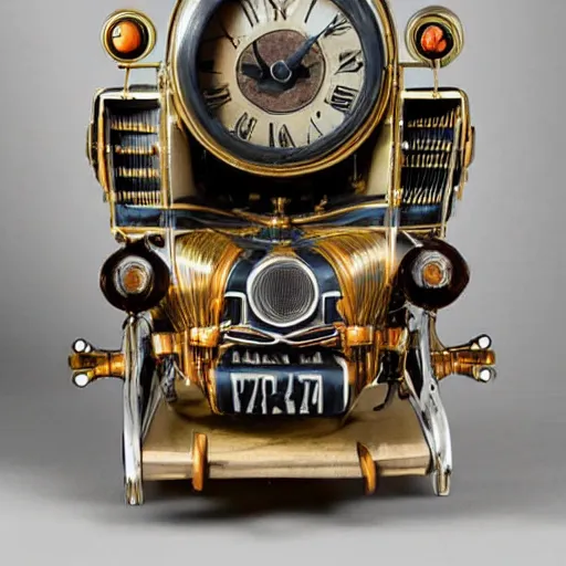 Image similar to clockpunk automobile from the 1 8 2 0 s